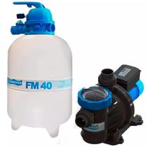 Filtro para Piscina FM-40 1/2CV FILTER com Bomba 1/2CV BMC-50 SODRAMAR até 50.000 Litros Filtro para Piscina FM-40 1/2CV FILTER com Bomba 1/2CV BMC-50 SODRAMAR até 50.000 Litros