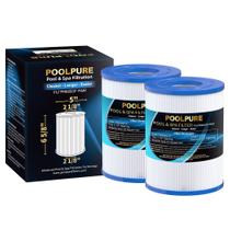 Filtro para piscina POOLPURE PRB25SF para spa, kit com 2 unidades, 17 cm Filtro para piscina POOLPURE PRB25SF para spa, kit com 2 unidades, 17 cm