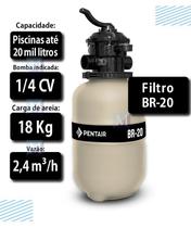 Filtro para piscinas até 20 mil litros BR 20 - Sibrape