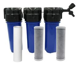 Filtro Para Purificação De Água Triplo Remove Cloro Azul Filtro Para Purificação De Água Triplo Remove Cloro Azul