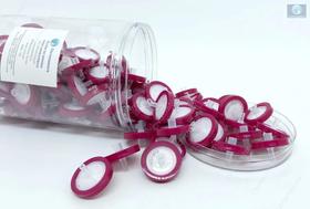 Filtro para seringa PVDF 25mm hidrofilico porosidade 0,22um c/100un Filtro para seringa PVDF 25mm hidrofilico porosidade 0,22um c/100un