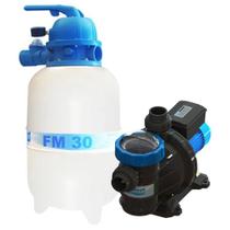 Filtro Piscina Fm30 E Motobomba 1/4Cv Bmc25 Sodramar Até