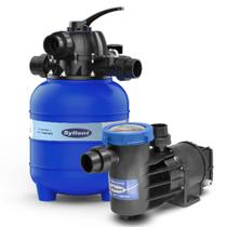 Filtro Piscina SYL200 + Bomba 1/4CV Syllent Até 24.000 L