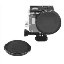 Filtro Polarizado CPL 58mm com tampa da Lente para GoPro 5, 6, 7 - Shoot