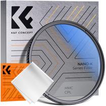 Filtro polarizador circular K&F Concept 49mm para lente de câmera