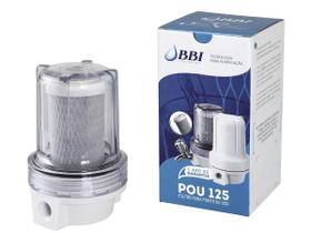 Filtro Ponto De Uso Transparente Carvão Ativado Pou 125 BBI Filtro Ponto De Uso Transparente Carvão Ativado Pou 125 BBI