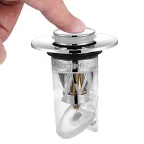 Filtro pop-up de bujão de drenagem de pia de banheiro universal