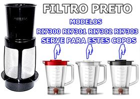 Filtro preto Para copo do liquidificador modelos Ri7300 Ri7301 Ri7302 Ri7303