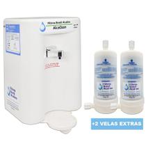 Filtro Purificador Agua Alcalina Ozonio Alcaozon Branco + 2 Vela