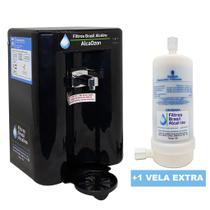 Filtro Purificador Agua Alcalina Ozonio Alcaozon Preto + 1 Vela