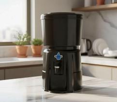 Filtro Purificador De Água Gmold Prime Vela Tripla Ação 6,5 Litros Preto - Natalia