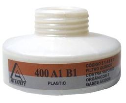 Filtro Químico Air San Contra Vapores Orgânicos Gases Ácidos (VO/GA) 400A1B1 Air Safety 400 A1B1