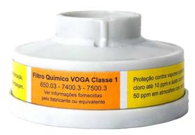 Filtro químico para vapores orgânicos e gases ácidos (voga) plastcor