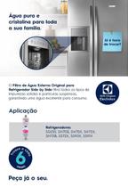 Filtro Refil Externo Para Geladeira Electrolux Side By Side Original Filtro Refil Externo Para Geladeira Electrolux Side By Side Original