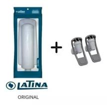 Filtro Refil Latina Original Com 2 Torneiras Haste Cinza