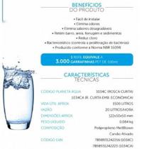 Filtro refil purificador universal rosca curta Filtro refil purificador universal rosca curta