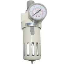 Filtro regulador de ar 0 a 10 bar rosca 1/2 bsp com manometro