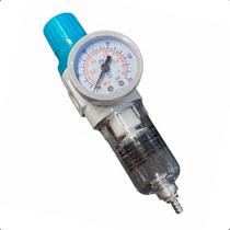 Filtro Regulador de Ar 1/4 Polegada Profissional com Dreno e Manômetro para Compressores de Ar Filtro Regulador de Ar 1/4 Polegada Profissional com Dreno e Manômetro para Compressores de Ar
