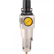 Filtro regulador de pressão 3/4" npt corpo metálico dreno au - Vonder