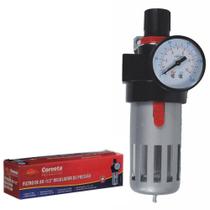 Filtro Regulador De Pressão Para Compressor De Ar Pintura opção 1/4 e 1/2 - Corneta