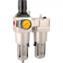 Filtro regulador lubrificador 3/4" npt lubrifil corpo metálico dreno automático rl340 - Vonder