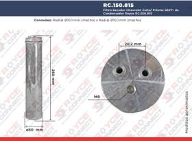 Filtro Secador Celta Prisma 2007 Em diante