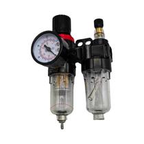 Filtro Separador De Óleo E Água Para Compressor De Ar G1/4 Válvula Redutora De Pressão AFR2000