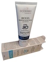 Filtro Solar Biogel 30 120g para pele oleosa e acneica Biodermis