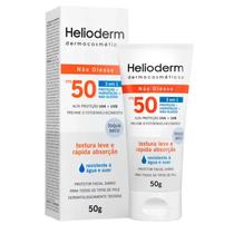 Filtro Solar Bloqueador Helioderm Facial FPS 50 Oil Free Sem Cor Toque Seco 50g Protetor Solar Filtro Solar Bloqueador Helioderm Facial FPS 50 Oil Free Sem Cor Toque Seco 50g Protetor Solar