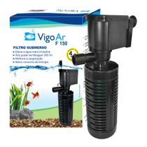 Filtro Submerso F150 para Aquários até 50 litros Vigo Ar 127v Filtro Submerso F150 para Aquários até 50 litros Vigo Ar 127v