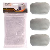 Filtro Toalete De Banheiro Durapets Kit 3 Peças