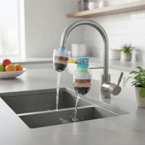 Filtro Torneira De Cozinha Filtragem De 4 Camadas Universal Green