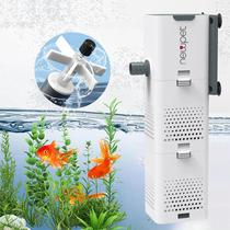 Filtro UV Interno com Bomba Submersa Newpet 4 em 1 Circulação, Oxigenação e Filtragem para Aquário