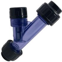 Filtro Y PVC-U EPDM PN10 Dupla União Fêmea/Fêmea 3/4" SCH80 Solda - Aqua Plastic