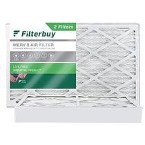 Filtrobu 16x24x4 Filtro de ar MERV 8 Defesa de Poeira (2-Pack), Reposição de filtros de ar do forno HVAC AC (Tamanho real: 15,38 x 23,38 x 3,63 polegadas)