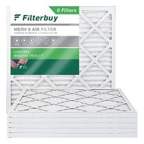 Filtrobu 18x18x1 Filtro de ar MERV 8 Defesa de Poeira (6-Pack), Reposição de filtros de ar do forno HVAC AC (Tamanho real: 17,50 x 17,50 x 0,75 polegadas)