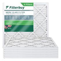 Filtrobuy 16x16x1 Filtro de ar MERV 13 Defesa Ideal (6-Pack), Reposição de filtros de ar do forno HVAC AC (Tamanho real: 15,75 x 15,75 x 0,75 polegadas)