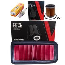 Filtros Ar e Óleo + Vela Ignição Fz 25 2025 Fazer 250 2025