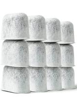 Filtros de água de carvão vegetal de reposição para filtro de café, pacote com 12