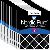 Filtros de ar Nordic Pure 15,5x19,5x2 cm Pure Carbon, pacote com 12 Filtros de ar Nordic Pure 15,5x19,5x2 cm Pure Carbon, pacote com 12