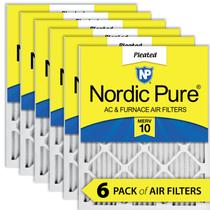 Filtros de ar Nordic Pure MERV 10 16x24x1 (15,5 x 23,5 x 0,75), pacote com 6