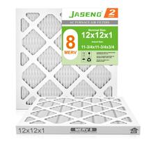 Filtros de ar para forno JASENG AC 12x12x1, pacote com 2 unidades MERV 8 Filtros de ar para forno JASENG AC 12x12x1, pacote com 2 unidades MERV 8