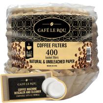 Filtros de café Café le Rou, 400 unidades, biodegradáveis, 8-12 xícaras Filtros de café Café le Rou, 400 unidades, biodegradáveis, 8-12 xícaras