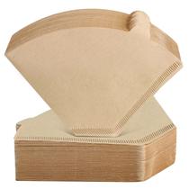 Filtros de café Clinuse tamanho 04, cone não branqueado, 200 unidades