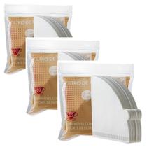 Filtros de Café Coador Papel Branco Compatível V60 02 300 Unidades Importado