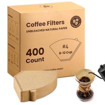 Filtros de café Cone AOZITA 4 8-12 xícaras 400 unidades naturais