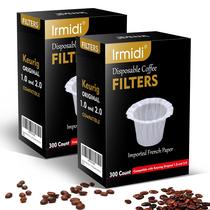 Filtros de café de papel descartáveis Irmidi 600 Count para Keurig