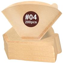 Filtros de café DeChopak 4 200PCS para cafeteira de 8 a 12 xícaras Filtros de café DeChopak 4 200PCS para cafeteira de 8 a 12 xícaras