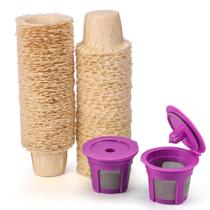 Filtros de café descartáveis de papel natural Haetyly 100 unidades Filtros de café descartáveis de papel natural Haetyly 100 unidades