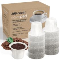 Filtros de Café Descartáveis Savepod 200 Unidades de Papel Filtros de Café Descartáveis Savepod 200 Unidades de Papel